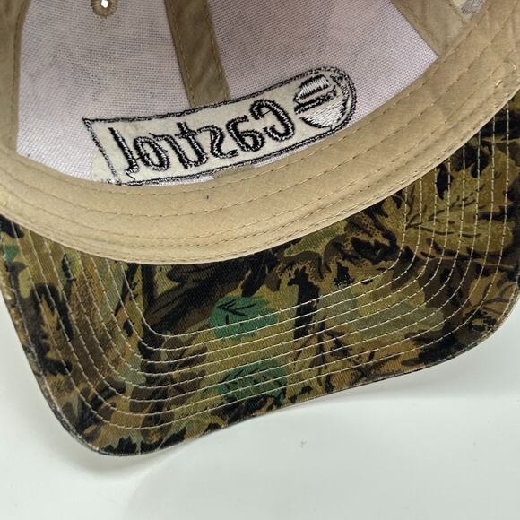 Castrol Oil Camo Hat Baseball Cap Hunting Mechanic Camouflage Green Snapback - Picture 5 of 10